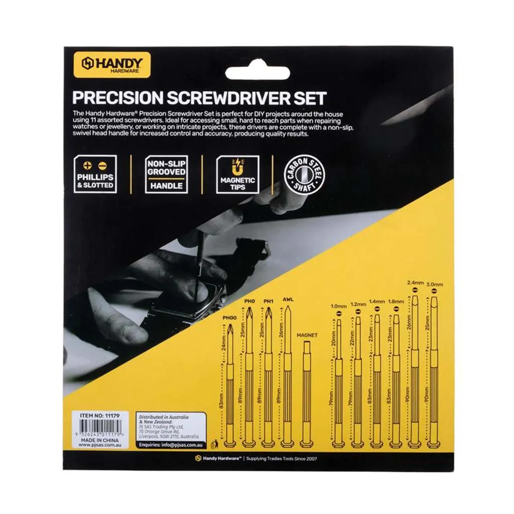 HANDY HARDWARE Precision Screwdriver Set 11Pcs 11179