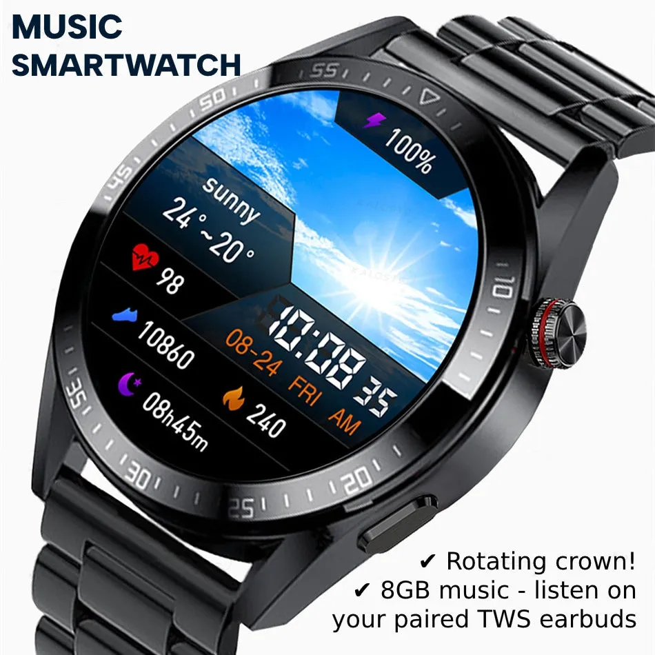 Smart Watch Music Player With Bluetooth Calling Sports Modes Weather Shake To Take Photos